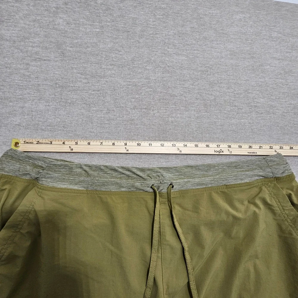 Duluth Trading Co Shorts Women 24W Olive Green Drawstring Hiking Active 46728